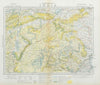 CENTRAL BRITISH INDIA Bengal Central Provinces Bandelkand. Railways 1883 map