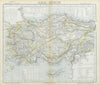 TURKEY. Asia Minor vilayets. Dodecanese. British Consuls. Cyprus. LETTS 1883 map