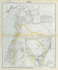 LEVANT. Syria Palestine Lebanon. Lighthouses. Inset Sinai Negev. LETTS 1883 map