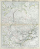CENTRAL ASIA. Bokhara Russian Turkestan Tomsk Great Horde Turgan. LETTS 1883 map