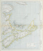 NOVA SCOTIA New Brunswick Prince Edward's Island. Lighthouses. LETTS 1883 map
