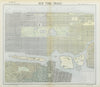 NEW YORK CITY town map plan. Midtown/Upper Manhattan Brooklyn. LETTS 1883