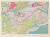 US Canada Atlantic & Great Lakes ports sea chart. Lighthouses &c LARGE 1959 map
