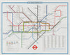 London Underground quad royal poster map. Jubilee Line u/c. GARBUTT #1 1978