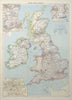 British Isles Railways companies regions. Ireland. GWR LMSR LNER. LARGE 1927 map