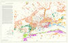 London - Sand and gravel resources 1968 old vintage map plan chart