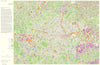 London - Land use. Industry Transport Horticulture Arable Woods 1968 old map