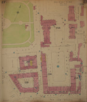 GOAD MAP.Lincoln Inn WC2.Fields Portugal Carey Serle St New Sq Old Star Yd 1946