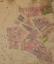 GOAD MAP.WC2.Aldwych Kingsway Houghton Portugal Street Lincoln's Inn Fields 1923