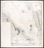 Red Sea. Jebel Teir - Perim Island. Admiralty nautical sea chart. Yemen 1930 map