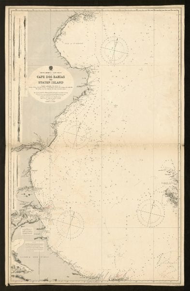 Argentina Coast. Cape dos Bahias to Staten Island. Admiralty sea chart 1901 map