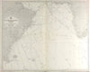 South Atlantic Ocean. Admiralty nautical sea chart. Depth soundings 1928 map