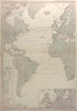 Atlantic Ocean telegraph cables routes. Admiralty nautical sea chart 1922 map