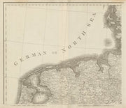 North Netherlands & North west Germany. Lower Saxony. CHAUCHARD 1800 old map