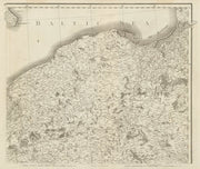 North western Poland. East Prussia. Gdansk. Pomerania. CHAUCHARD 1800 old map
