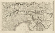 Eastern Alps. North East Italy Tyrol Istria Western Slovenia. CHAUCHARD 1800 map