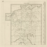 Central Europe rivers & regions. Germany Switzerland Austria. CHAUCHARD 1800 map