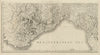 Provence-Alpes-Côte d'Azur Ligurian Riviera Piemonte South. CHAUCHARD 1800 map