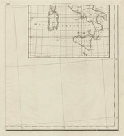 Index map south part. Southern Italy. Sardinia Sicily. CHAUCHARD 1800 old