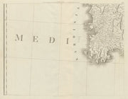 South west Sardinia. Cagliari. Gold & silver mines. Italy. CHAUCHARD 1800 map