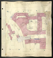 London EC4M Cheapside Watling Street Cannon St Bread St New Change GOAD 1956 map