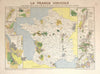 LA FRANCE VINICOLE Institut National Appellations d'Origine LARMAT wine map 1949