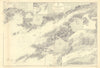 Kenmare River & harbours. Ireland. ADMIRALTY sea chart 1857 (1955) old map