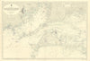 Martha's Vineyard. Nantucket sound Cape Cod. ADMIRALTY sea chart 1896 (1955) map