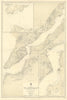 Dardanelles/Canakkale Bogazi. Narrows Turkey ADMIRALTY sea chart 1952 (1954) map
