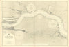 Thames Woolwich-Erith Royal Docks London ADMIRALTY sea chart 1901 (1953) map