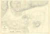 Queenstown Cobh, Ireland. ADMIRALTY sea chart city plan 1920 (1954) old map