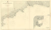 Côte d'Azur Liguria Cap Ferrat-Bordighera Monaco ADMIRALTY chart 1902 (1954) map