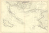 Loire-Atlantique Morbihan Quiberon Belle-Île ADMIRALTY chart 1895 (1954) map