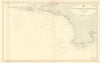 Finistère coast Anse de Benodet-Chaussée de Sein ADMIRALTY chart 1895 (1956) map