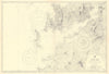 Vigo Bay, Galicia, Spain. ADMIRALTY sea chart 1915 (1953) old vintage map