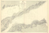 Marmara Gallipoli Dardanelles Gelibolu Turkey ADMIRALTY chart 1887 (1955) map