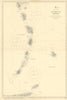 Windward Islands Barbados St Lucia Vincent ADMIRALTY chart 1886 (1952) old map
