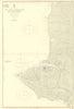 Crimea SW coast Balaklava Bay Sevastopol Harbour ADMIRALTY chart 1887 (1954) map