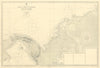 Panama Colombia coast. Cabo la Vela-Chagres. ADMIRALTY sea chart 1892 (1955) map