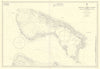 Grand Bahama & Great Abaco Islands. Bahamas. ADMIRALTY sea chart 1886 (1968) map