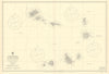 Arquipélago Cabo Verde. Cape Verde islands. ADMIRALTY sea chart 1944 (1956) map