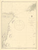 Belize Yucatan Western Cuba coast. Cozumel. ADMIRALTY sea chart 1839 (1954) map