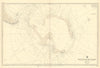South Polar Chart. Antarctica. ADMIRALTY sea chart 1949 (1954) old vintage map