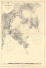 Fusan (Busan) harbour, South Korea. ADMIRALTY sea chart 1912 (1955) old map