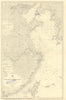 China east coast Hong Kong-Gulf of Liau-Tung ADMIRALTY sea chart 1877 (1955) map