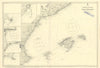 Balearics Catalunya Valencia coast ports ADMIRALTY sea chart 1882 (1955) map