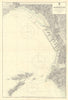 Marseilles port. Bouches-du-Rhône. ADMIRALTY sea chart 1909 (1956) old map
