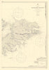 Falkland Islands East Sheet Beauchêne Island ADMIRALTY sea chart 1884 (1957) map