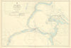 Palk Strait Mannar Gulf Adam's Bridge Sri Lanka ADMIRALTY chart 1931 (1954) map