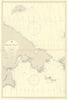 Bering Strait, Arctic Ocean. Russia Alaska. ADMIRALTY sea chart 1884 (1955) map